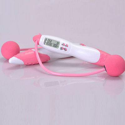 PVC 점프 로프 조정 로프 길이 JP-100 LCD 카운터 패널 피트니스 운동을 위한 점프 로프