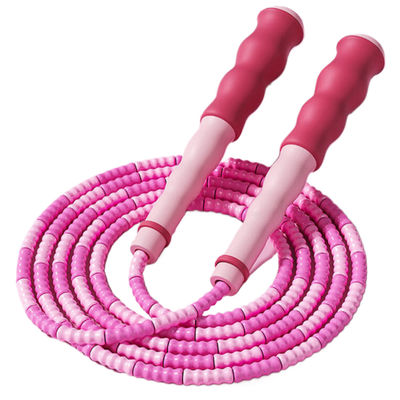학생 운동 스키핑 로프 대나무 점프 로프 녹색 색상 2700mm