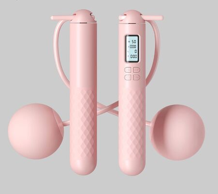 커스텀 로고 컬러 무선 점프 로프 디지털 카운팅 큰 공과 점프 로프