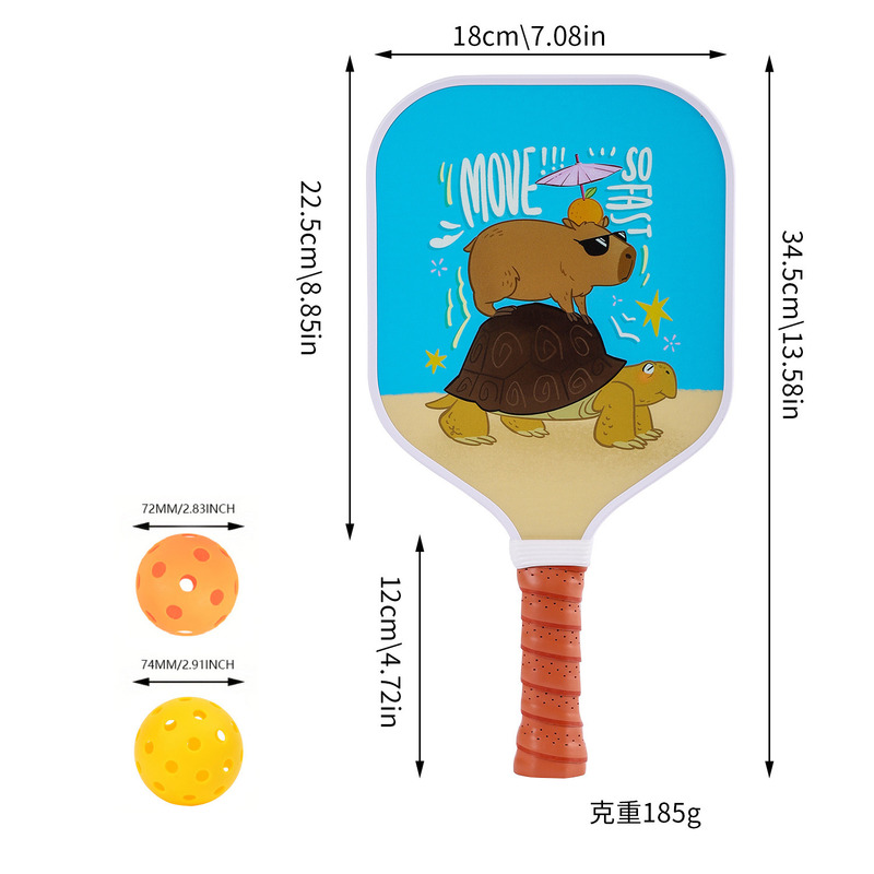 Children'S Pickleball Racket Fiberglass Parent-Child Pickleball For Beginner for Children Toy gift